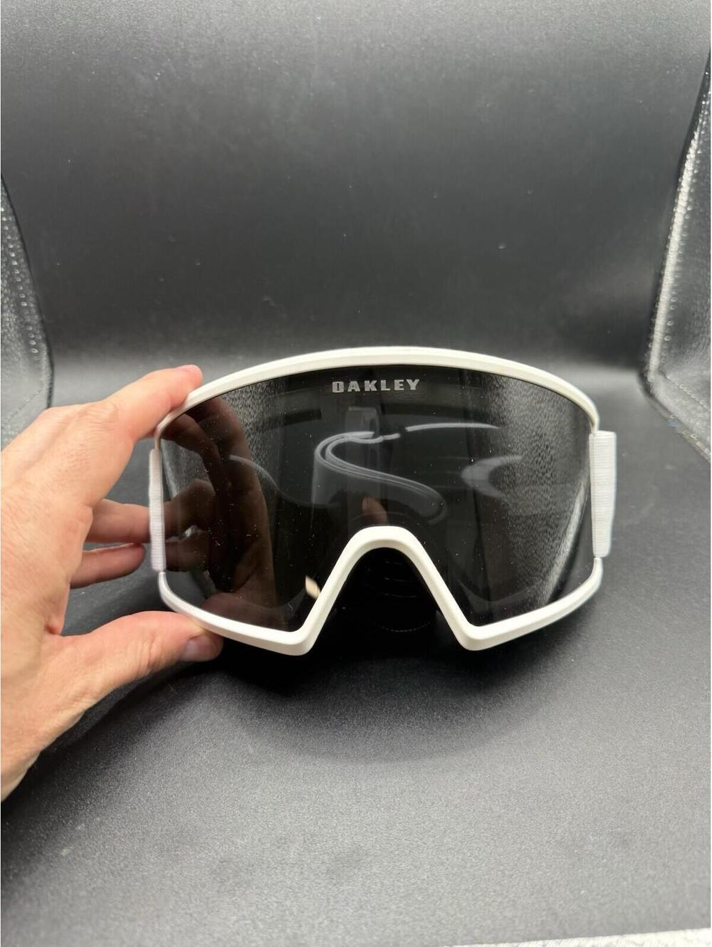 Oakley Target Line L Matte White/Dark Grey Lenses  New